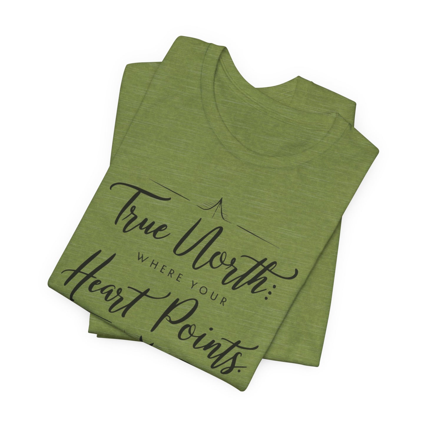 "True North: Where Your Heart Points - Elegant Compass Tee